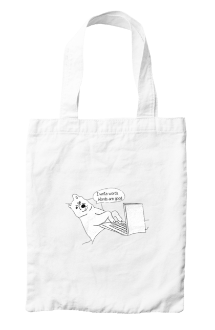 Сумка з принтом "Собака програміст". Angular, c, css, html, it, javascript, jquery, php, python, react, svelt, vue, айтишник, айті, гумор, код, кодувати, прогер, програміст, програмісти, ти ж, ти ж програміст, тиж програміст. 2070702