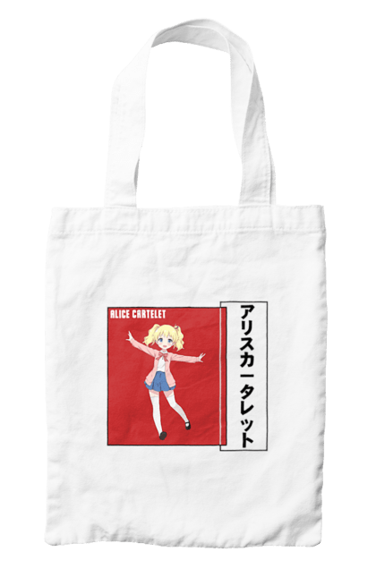 Bag with prints Kiniro Mosaic Alice Cartelet. Alice, alice cartelet, anime, gold mosaic, kiniro mosaic, kinmoza, manga. 2070702