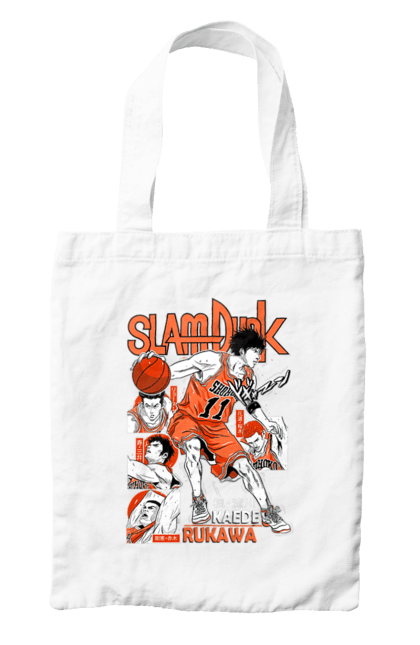 Сумка с принтом Слэм данк Каэдэ Рукава. Kaede rukawa, slam dunk, аниме, баскетбол, каэдэ рукава, манга, сёнен, слэм-данк, спокон, спортивное аниме. 2070702