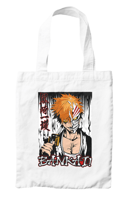 Сумка з принтом "Бліч Куросакі Ічіґо". Anime, bleach, ichigo kurosaki, manga, аніме, бліч, ічіго, куросакі ічіґо, манга. 2070702