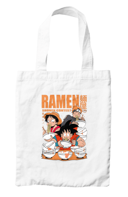 Bag with prints Ramen. Anime, characters, food, goku, luffy, manga, naruto, ramen. 2070702