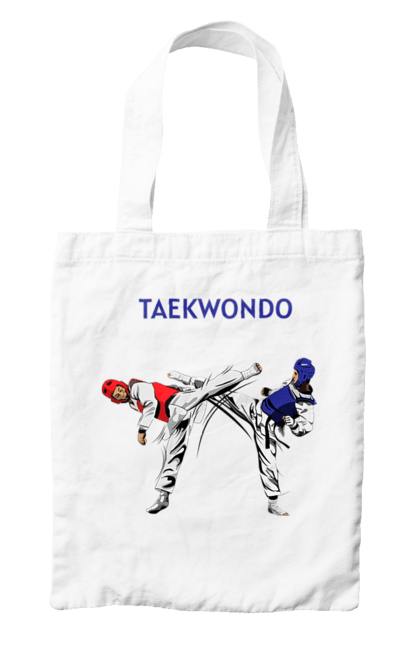 Сумка с принтом Тхэквондо. Taekwondo, боевое искусство, корея, спорт, таэквондо, тренировка. 2070702