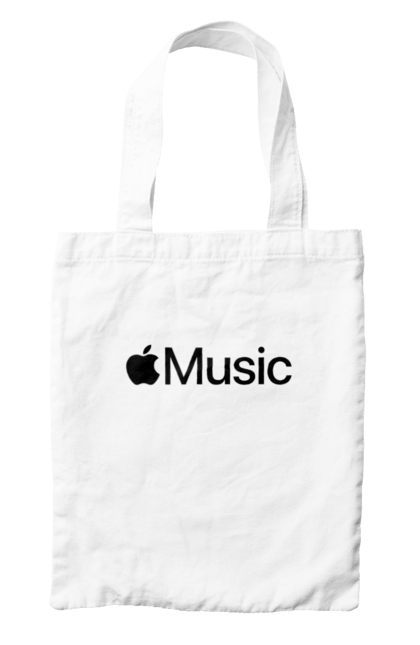 Сумка з принтом "APPLE MUSIC". Apple, apple music, music, айфон, яблуко. futbolka.stylus.ua