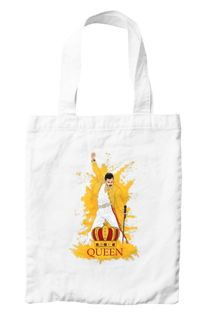 Bag with prints Freddie Mercury. Freddie mercury, lettering, music, queen, rock, rock band. 2070702