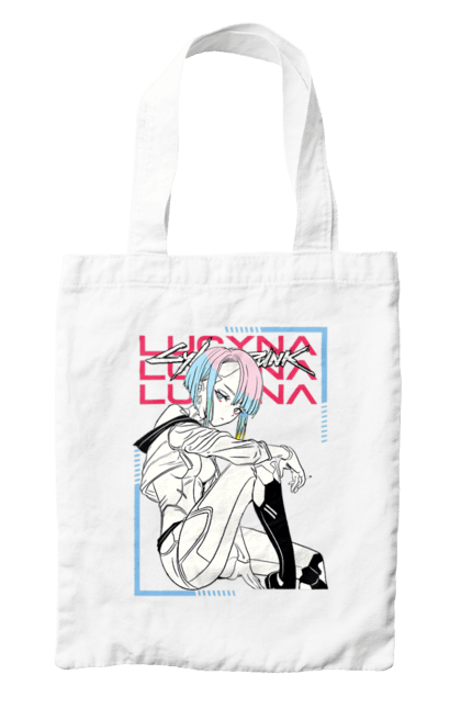 Bag with prints Cyberpunk: Edgerunners Lucy. Anime, cd project, cyberpunk, edgerunners, game, lucy, netflix, video game. 2070702