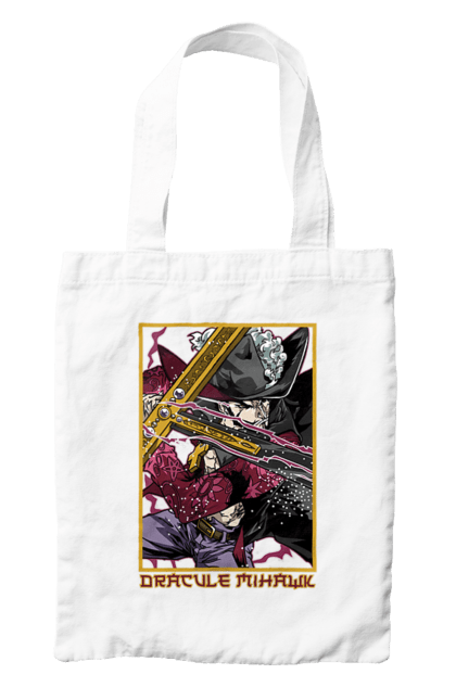 Bag with prints One Piece Dracule Mihawk. Anime, dracule mihawk, manga, mihawk, one piece, straw hat pirates. 2070702