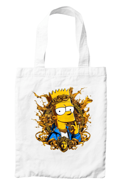 Bag with prints Bart Simpson Versace. Bart, cartoon, serial, simpson, versace. 2070702