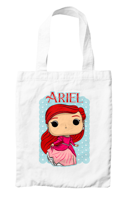 Bag with prints Ariel. Ariel, little mermaid, mermaid, princess, story. 2070702