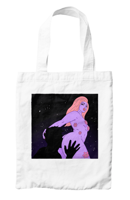 Сумка з принтом "Фіолетова Дівчина". Дівчина, тіло. 2070702