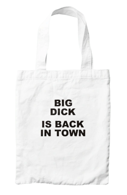 Bag with prints Return. Big dick, end, fun, humor, joke, mem, return. 2070702