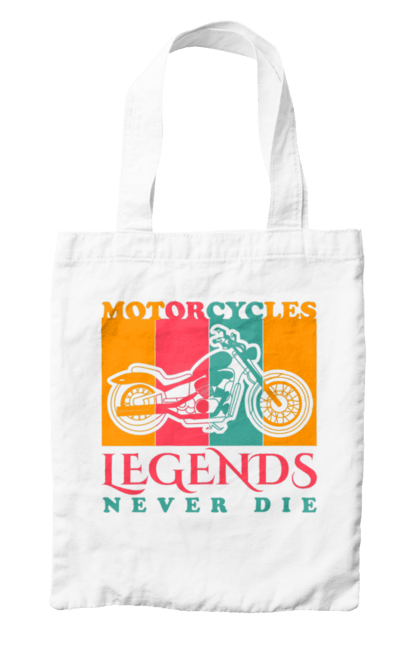 Сумка з принтом "мотоцикл легенда". Легенда, мотоспорт, мотоцикл. 2070702