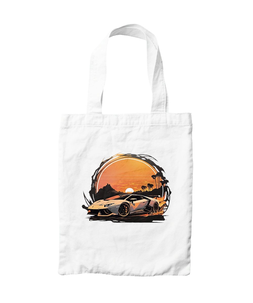 Lamborghini at sunset