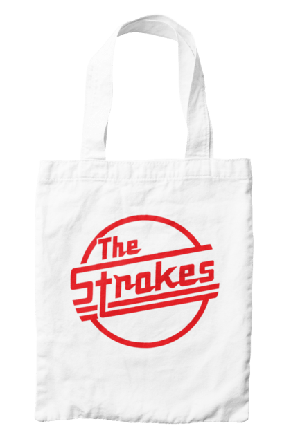 Bag with prints The Strokes. Alternative rock, garage rock, group, indie, indie rock, music, post-punk revival, rock, strokes. 2070702