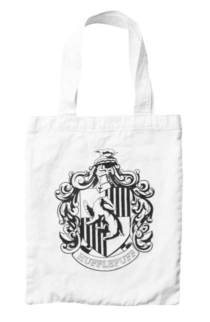 Bag with prints Harry Potter Hufflepuff. Faculty, franchise, harry potter, hogwarts, hufflepuff. 2070702