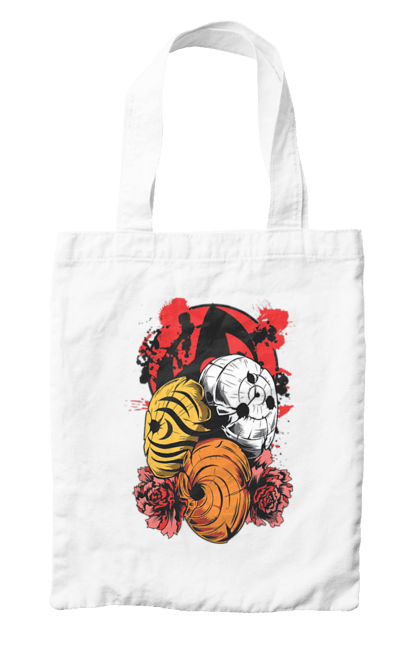 Bag with prints Naruto Obito Uchiha. Anime, character, manga, naruto, ninja, obito, obito uchiha, tv series, uchiha. 2070702