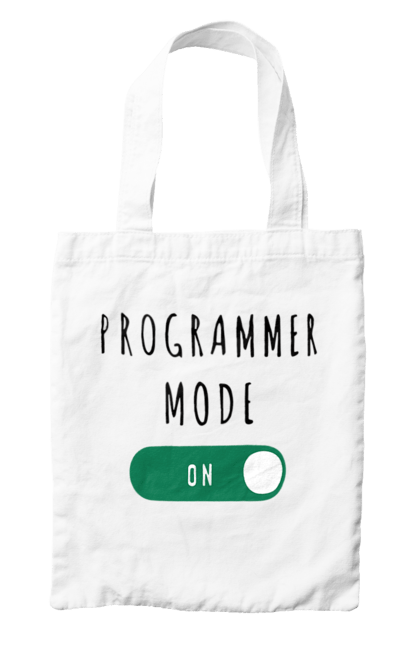Сумка з принтом "Режим програміста". Айті, айтішник, для айтішника, для програміста, подарунок айтішнику, подарунок програмісту, програміст, режим програміста, розробник. 2070702