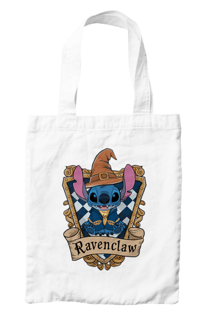 Сумка с принтом Стич Когтевран. Harry potter, hogwarts, ravenclaw, stich, гарри поттер, когтевран, стич, факультет, франшиза, хогвартс. 2070702