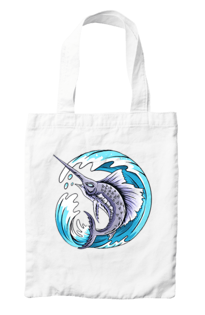 Сумка з принтом "Риба Меч І Хвиля". Риба меч, хвиля. 2070702
