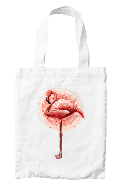 Сумка з принтом "Фламінго Арт". Рожеве фламінго, тварина, фламінго. 2070702