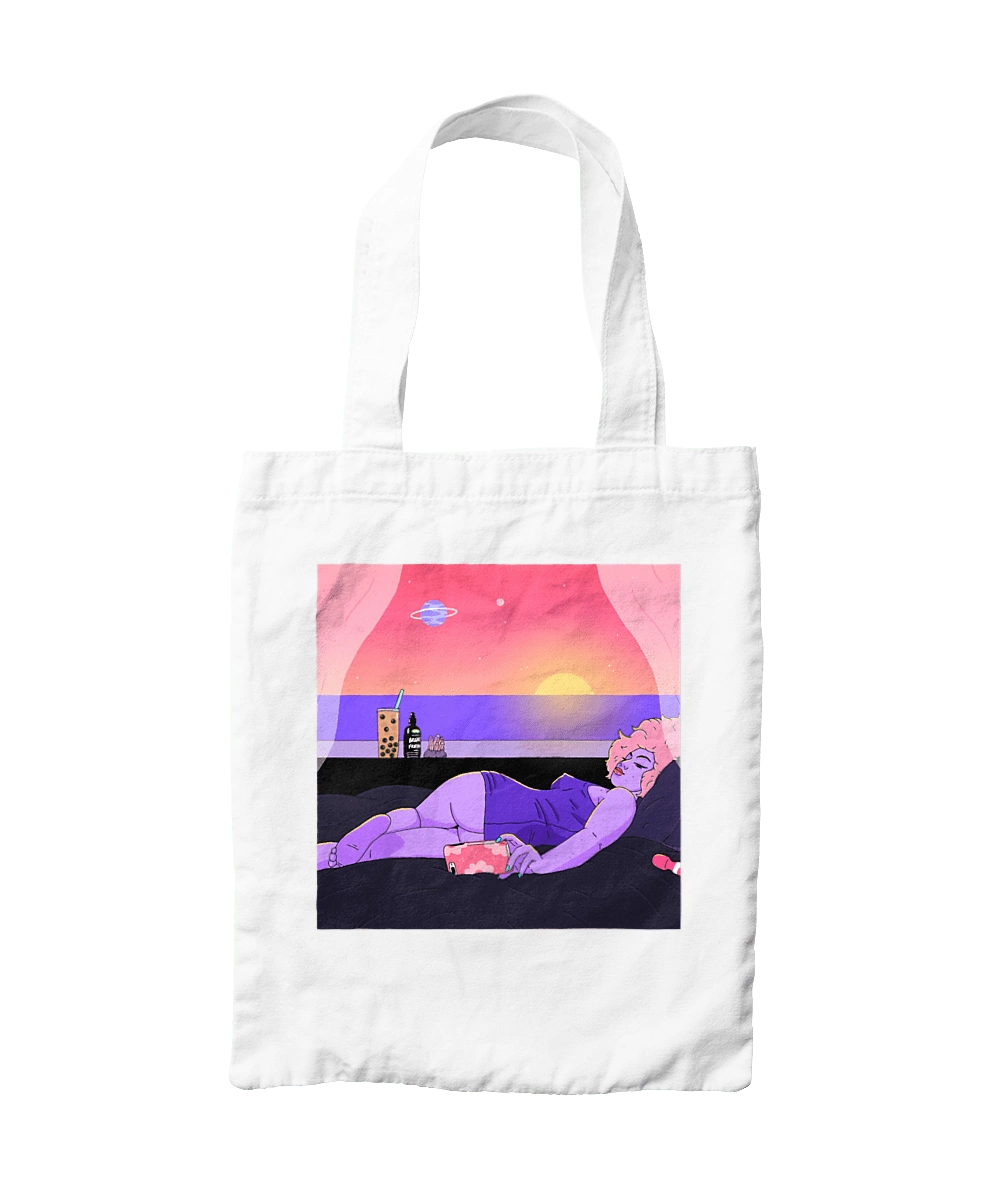 Purple Girl On Vacation