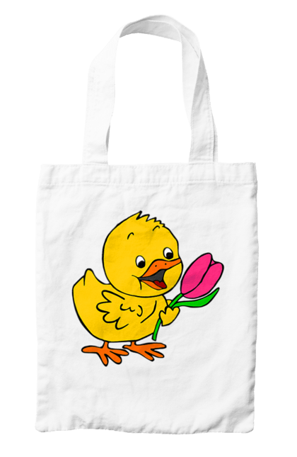 Сумка з принтом "Курча З Тюльпаном". Курча, тюльпан. 2070702