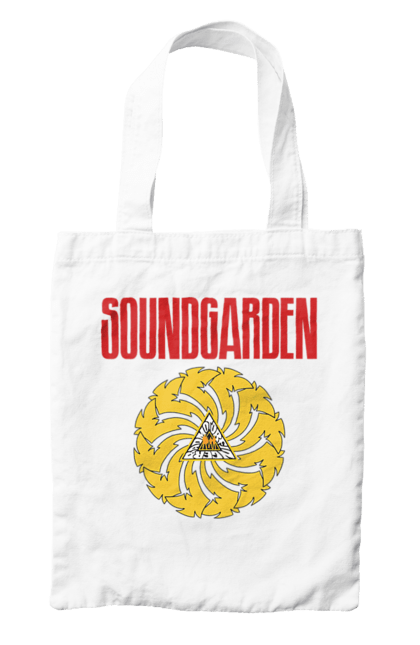 Сумка с принтом Soundgarden. Sound garden, soundgarden, альтернативный рок, гранж, группа, метал, музыка, рок, хард-рок. 2070702