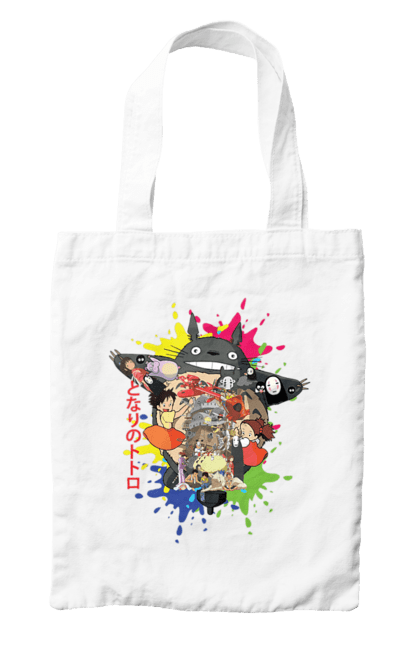 Bag with prints Totoro. Adventures, anime, comedy drama, fantasy, film, my neighbor totoro, tv series. 2070702