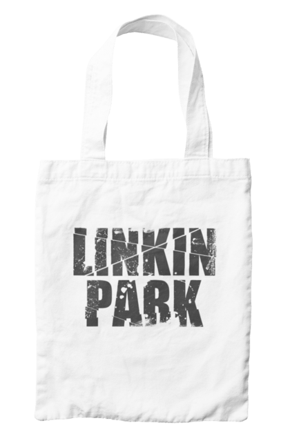 Сумка з принтом "Лінкін Парк". Linkin park, rock, альтернативний метал, альтернативний рок, альтернативный рок, лінкін парк, музика, ню метал, реп метал, рок, рок група. KRUTO.  Магазин популярних футболок