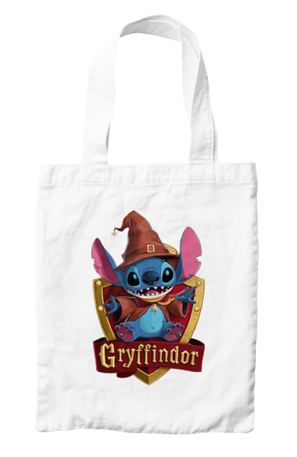 Сумка з принтом "Стіч Ґрифіндор". Gryffindor, harry potter, hogwarts, stich, гаррі поттер, грифіндор, стіч, факультет, франшиза, хогвартс. 2070702