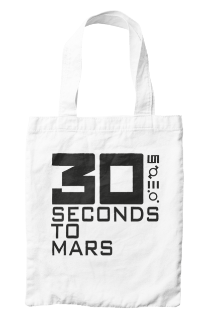 Сумка з принтом "Thirty Seconds to Mars". 30 seconds, 30 секунд, thirty seconds, альтернативний рок, група, музика, рок, секунди до марсу, хард рок. 2070702