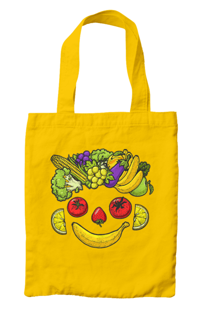 Bag with prints Hls Smile. Healthy, smile, vegetable. 2070702