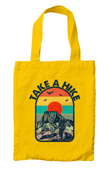 Bag with prints Take A Walk Climber, Mountains. Climber, hike, take a walk. 2070702