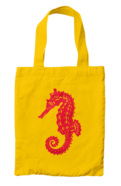 Сумка з принтом "Морський коник". Відпочинок, квіти, літні канікули, літо, море, морський коник, морські жителі. 2070702