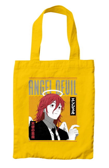 Bag with prints Chainsaw Man Angel Devil. Angel devil, anime, chainsaw man, demon, manga, shonen. 2070702