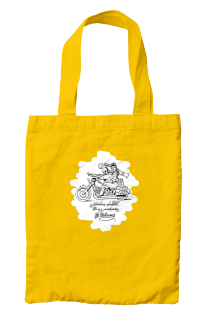 Сумка з принтом "Шевченка на мотоциклі". Вірш, енеїда, книги, кобзар, мотоцикл, українка, шевченка. 2070702