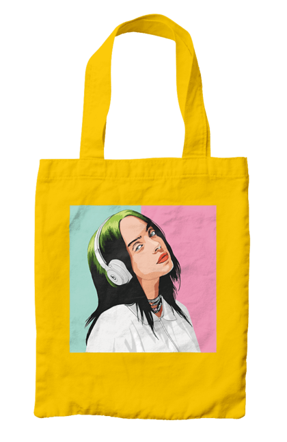 Сумка з принтом "Billie Eilish". Активістка, біллі айліш, мизукант, права, співачка, тварини. 2070702