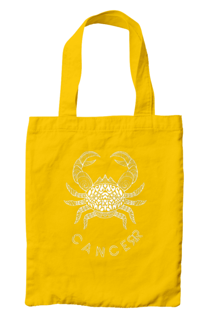 Bag with prints Zodiac Cancer. Cancer, constellation, horoscope, sign, zodiac, zodiac sign. 2070702