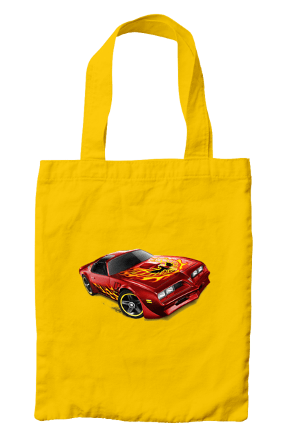 Сумка з принтом "Машина червона, швидкісна". Їзда, колеса, машина, швидкість. 2070702