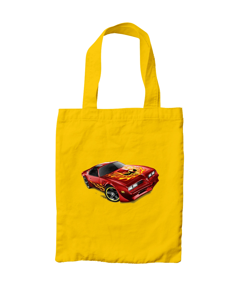 The car is red, high speed