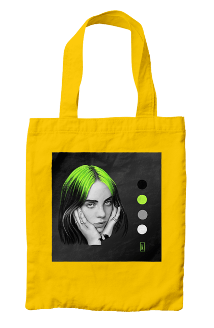 Сумка з принтом "Біллі Ейліш". Біллі, біллі ейліш, ейліш. 2070702