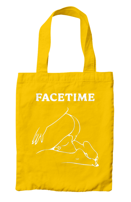 Сумка з принтом "Фейстайм". Вульгарна, гумор, прикольна, смішна, фейстайм. 2070702