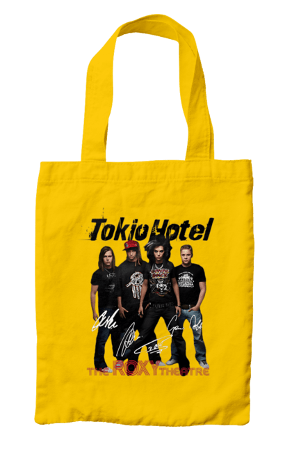 Bag with prints Tokio Hotel. Alternative rock, electronic rock, group, music, pop, pop rock, power pop, rock, tokio hotel. 2070702