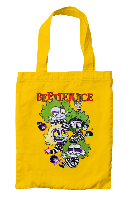 Bag with prints Beetlejuice. Beetlejuice, comedy, ghost, ghost, horror, movie, tim burton, warner bros. 2070702