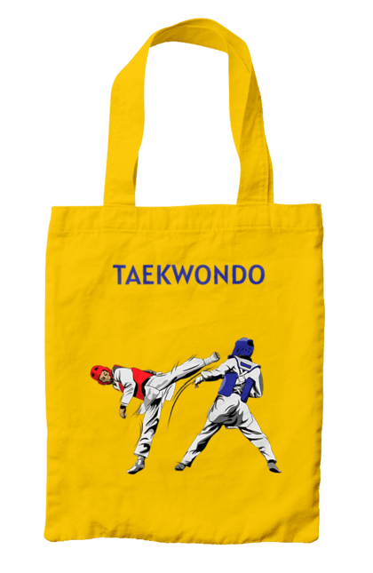 Bag with prints Taekwondo. Korea, martial arts, sport, taekwondo, training. 2070702