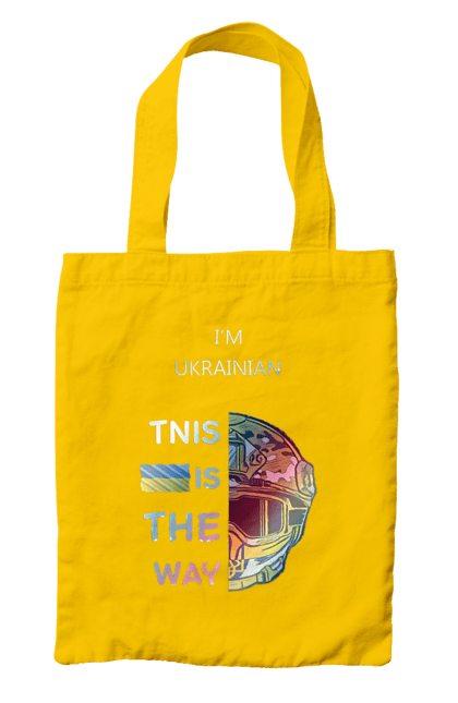 Сумка з принтом "Я українець це шлях колорфул". Зсу, мандалоріан, символ україни зсу, солдат зсу, україна, українець це шлях, це шлях, я українець. 2070702