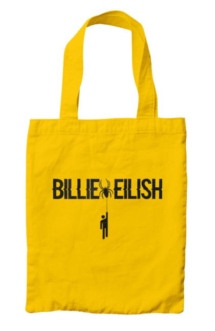 Сумка з принтом "Біллі Айліш". Біллі айліш, логотип біллі айліш, принт біллі айліш, співачка біллі айліш. 2070702