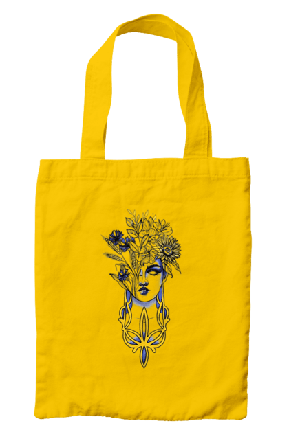 Сумка з принтом "Українка". Жінка, соняшник, українка. 2070702