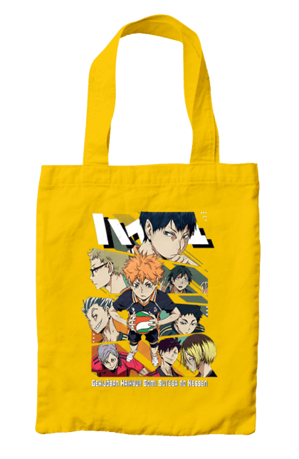 Сумка з принтом "Волейбол!! Хіната". Anime, haikyu, hinata, manga, shoyo hinata, аніме, волейбол, манга, хіната, шьо хіната. 2070702