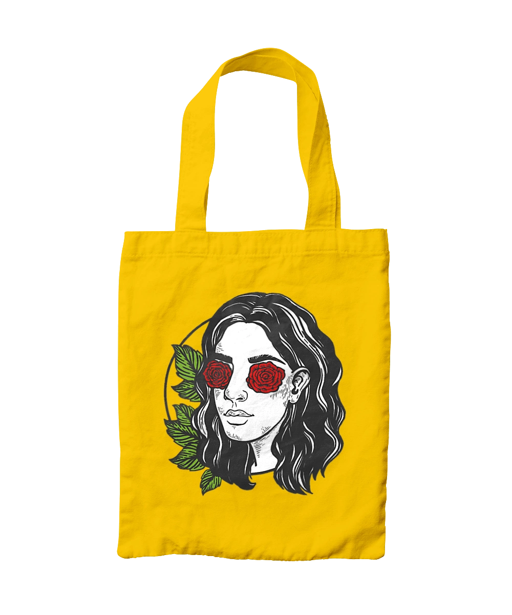 Девушка С Розами На Глазах