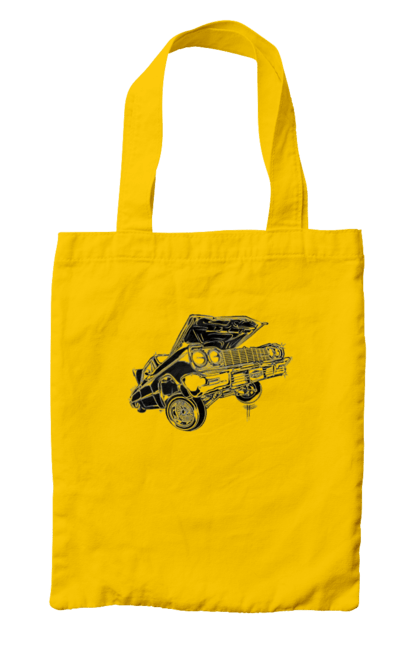 Сумка з принтом "Автомобіль". Автомобіль, імпала, класика, лоурайдер, шевроле. 2070702